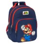 Cartable Super Mario World Blue marine 32 x 42 x 15 cm | Tienda24 - Global Online Shop Tienda24.eu