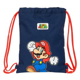 Zainetto con Cordini Super Mario World Blu Marino 26 x 34 x 1 cm di Super Mario, Cartelle - Rif: S4310732, Prezzo: 12,29 €, S...