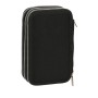 Astuccio per la Scuola con Accessori Safta Stone Nero 12.5 x 19.5 x 5.5 cm 36 Pezzi di Safta, Porta penne - Rif: S4310755, Pr...