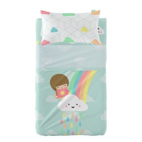 Conjunto de Lençóis HappyFriday Happynois Rainbow Multicolor Berço de Bebé 2 Peças de HappyFriday, Roupa de cama para berços ...