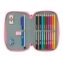 Double Pencil Case Moos Flores Multicolour 12.5 x 19.5 x 4 cm 28 Pieces | Tienda24 - Global Online Shop Tienda24.eu