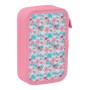 Double Pencil Case Moos Flores Multicolour 12.5 x 19.5 x 4 cm 28 Pieces | Tienda24 - Global Online Shop Tienda24.eu