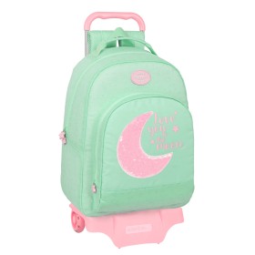 Cartable à roulettes BlackFit8 Moon Vert 32 x 42 x 15 cm de BlackFit8, Sacs à dos enfant - Réf : S4310806, Prix : 37,38 €, Re...