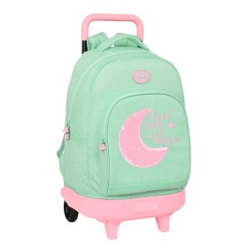 Cartable à roulettes BlackFit8 Moon Vert 33 x 45 x 22 cm de BlackFit8, Sacs à dos enfant - Réf : S4310818, Prix : 48,35 €, Re...