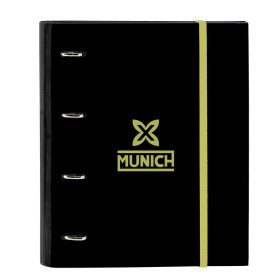 Carpeta de anillas Munich Beat Negro 27 x 32 x 3.5 cm de Munich, Archivadores - Ref: S4310825, Precio: 16,37 €, Descuento: %