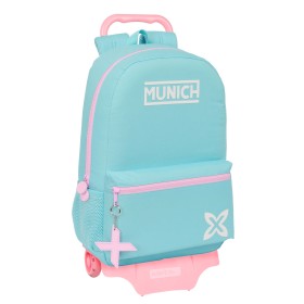 Schulrucksack mit Rädern Munich Heaven Celeste 30 x 46 x 14 cm von Munich, Kinderrucksäcke - Ref: S4310836, Preis: 58,03 €, R...