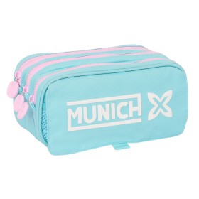 Triple Carry-all Munich Heaven Sky blue 21,5 x 10 x 8 cm by Munich, Pencil cases - Ref: S4310848, Price: 15,54 €, Discount: %