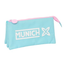 Portatodo Triple Munich Heaven Azul cielo 22 x 12 x 3 cm de Munich, Estuches - Ref: S4310850, Precio: 11,62 €, Descuento: %