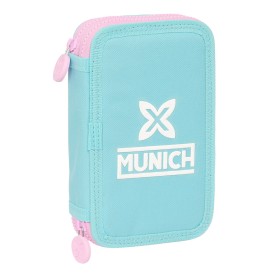 Double Pencil Case Munich Heaven Sky blue 12.5 x 19.5 x 4 cm 28 Pieces by Munich, Pencil cases - Ref: S4310855, Price: 18,78 ...