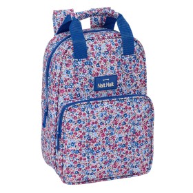 Mochila Escolar Nait Nait Flores coimbra azul Azul 20 x 28 x 8 cm de Nait Nait, Mochilas infantis - Ref: S4310859, Preço: 22,...