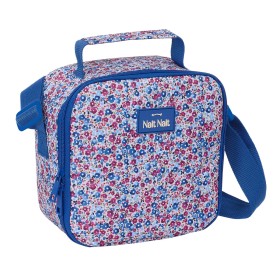 Thermo-Vesperbox Nait Nait Flores coimbra azul Blau 20 x 20 x 15 cm von Nait Nait, Lagerung von Lebensmitteln - Ref: S4310861...