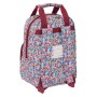 Mochila Escolar Nait Nait Flores coimbra burdeos Castanho-avermelhado 20 x 28 x 8 cm de Nait Nait, Mochilas infantis - Ref: S...