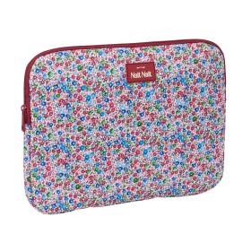 Laptop Hülle Nait Nait Flores coimbra burdeos Burgunderrot 34 x 25 x 2 cm von Nait Nait, Taschen und Hülle für Laptops und Ne...