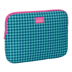 Custodia per Portatile Nait Nait Pata de gallo verde Verde 34 x 25 x 2 cm di Nait Nait, Borse e custodie per laptop e netbook...