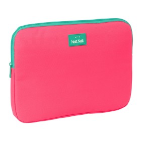 Laptop Cover Nait Nait Rosa fluor Pink 34 x 25 x 2 cm by Nait Nait, Bags and covers for laptops and netbooks - Ref: S4310883,...