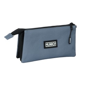 Triple Carry-all Munich Basic Grey 22 x 12 x 3 cm by Munich, Pencil cases - Ref: S4310913, Price: 11,62 €, Discount: %