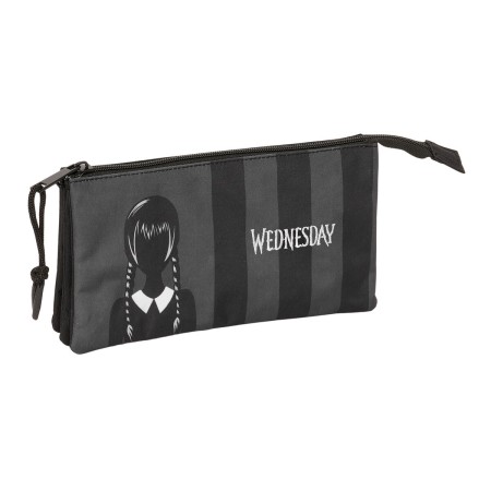 Triple Carry-all Wednesday Black 22 x 12 x 3 cm by Wednesday, Pencil cases - Ref: S4310953, Price: 11,62 €, Discount: %