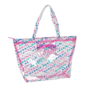 Bolso Mujer Barbie Logomania Transparente Rosa claro 54 x 35 x 17 cm de Barbie, Shoppers y bolsos de hombro - Ref: S4310957, ...