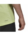 Camiseta de Manga Corta Hombre Adidas Aeroready Designed 2 Move Verde | Tienda24 Tienda24.eu