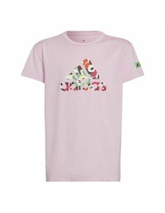 Camisola de Manga Curta Infantil Nike Knit Cor de Rosa | Tienda24 Tienda24.eu