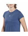 Women’s Short Sleeve T-Shirt Reebok Workout Ready Dark blue | Tienda24 Tienda24.eu