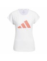 Camisola de Manga Curta Mulher Adidas Training 3B Branco | Tienda24 Tienda24.eu