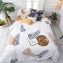 Housse de Couette HappyFriday Blanc Foliage Multicouleur 200 x 200 cm de HappyFriday, Couettes et housses de couette - Réf : ...