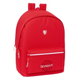 Rucksack for Laptop and Tablet with USB Output Sevilla Fútbol Club Red 31 x 44 x 18 cm by Sevilla Fútbol Club, Bags and cover...