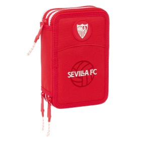 Estojo Triplo Sevilla Fútbol Club Vermelho 12,5 x 19,5 x 5,5 cm 36 Peças de Sevilla Fútbol Club, Estojos - Ref: S4311083, Pre...