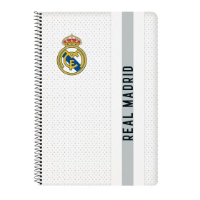 Notizbuch Real Madrid C.F. Weiß Grau A4 80 Blatt von Real Madrid C.F., Schulhefte - Ref: S4311122, Preis: 6,72 €, Rabatt: %