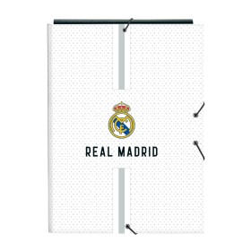 Pasta com argolas Real Madrid C.F. Branco Cinzento A4 26 x 33.5 x 2.5 cm de Real Madrid C.F., Arquivadores - Ref: S4311124, P...