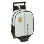 Mochila Escolar com Rodas Real Madrid C.F. Branco Cinzento 22 x 27 x 10 cm de Real Madrid C.F., Mochilas infantis - Ref: S431...