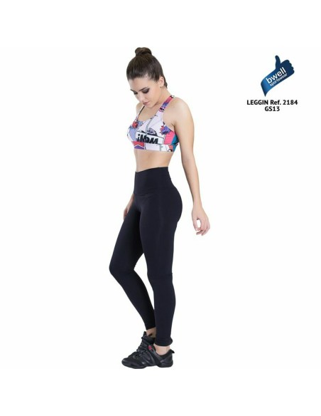 Leggings de Desporto de Mulher Happy Dance Preto | Tienda24 Tienda24.eu