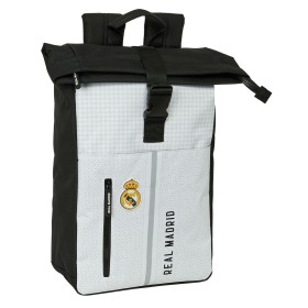 Mochila para Portátil Real Madrid C.F. 24/25 Blanco Gris 28 x 42 x 13 cm de Real Madrid C.F., Bolsas y fundas para portátiles...