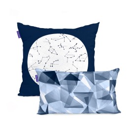 Cushion cover HappyFriday Blanc Cosmos Multicolour 2 Pieces by HappyFriday, Cushion Covers - Ref: D1608775, Price: 13,53 €, D...