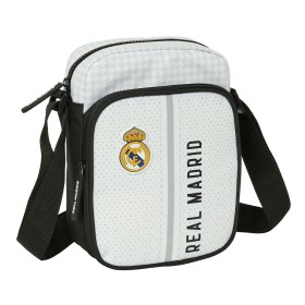 Mala a Tiracolo Real Madrid C.F. Branco Cinzento 16 x 22 x 6 cm de Real Madrid C.F., Sacos de tiracolo - Ref: S4311154, Preço...