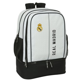 Mochila Deportiva Real Madrid C.F. 24/25 Blanco Gris 35 x 50 x 24 cm de Real Madrid C.F., Mochilas para deportes y aire libre...