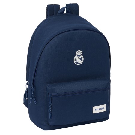 Mochila para Portátil Real Madrid C.F. Azul marino 31 x 44 x 18 cm de Real Madrid C.F., Bolsas y fundas para portátiles y net...