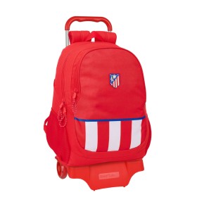 Mochila Escolar com Rodas Atlético Madrid Vermelho 32 x 44 x 16 cm de Atlético Madrid, Mochilas infantis - Ref: S4311182, Pre...