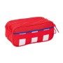 Portatodo Triple Atlético Madrid Rojo 21,5 x 10 x 8 cm de Atlético Madrid, Estuches - Ref: S4311189, Precio: 16,23 €, Descuen...