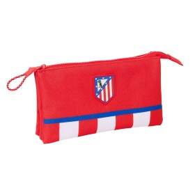 Trousse Fourre-Tout Triple Atlético Madrid Rouge 22 x 12 x 3 cm de Atlético Madrid, Trousses - Réf : S4311191, Prix : 11,62 €...