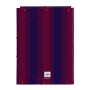 Classeur F.C. Barcelona 24/25 Bordeaux Blue marine A4 26 x 33.5 x 2.5 cm de F.C. Barcelona, Dossiers - Réf : S4311201, Prix :...