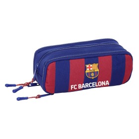 Trousse Fourre-Tout Triple F.C. Barcelona 24/25 Bordeaux Blue marine 21 x 8 x 8 cm de F.C. Barcelona, Trousses - Réf : S43112...