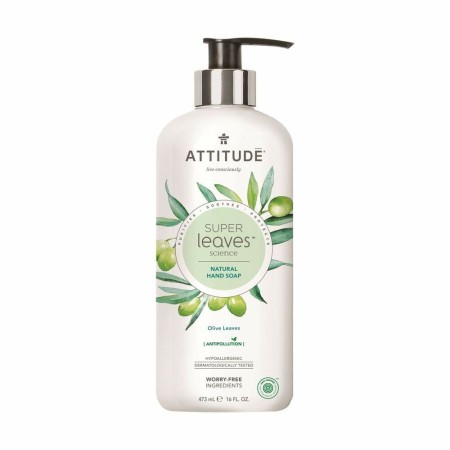 Savon pour les Mains Olive Leaves Attitude (473 ml) de Attitude, Savonnettes - Réf : S4500715, Prix : 9,62 €, Remise : %