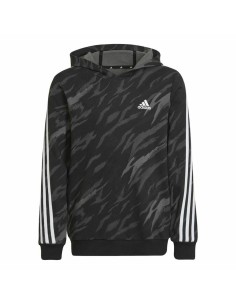 Sudadera con Capucha Niño Puma Essentials+ Street Art Negro Gris | Tienda24 Tienda24.eu