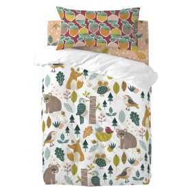 Parure de couette HappyFriday Moshi Moshi Harvestwood Multicouleur Lit de bébé 2 Pièces de HappyFriday, Couettes et housses d...