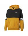 Polar com Capuz Homem Puma Power Colorblock Preto Amarelo | Tienda24 Tienda24.eu