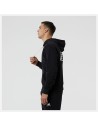 Herren Sweater mit Kapuze New Balance Essentials Fleece Schwarz | Tienda24 Tienda24.eu