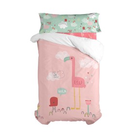 Parure de couette HappyFriday Moshi Moshi Hola Multicouleur Lit 1 persone 2 Pièces de HappyFriday, Couettes et housses de cou...