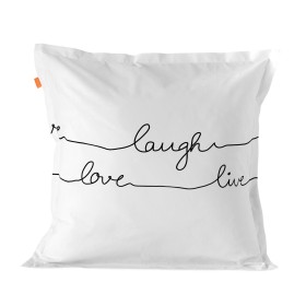 Funda de almohada HappyFriday Blanc Live Multicolor 80 x 80 cm de HappyFriday, Sábanas y fundas de almohada - Ref: D1608853, ...